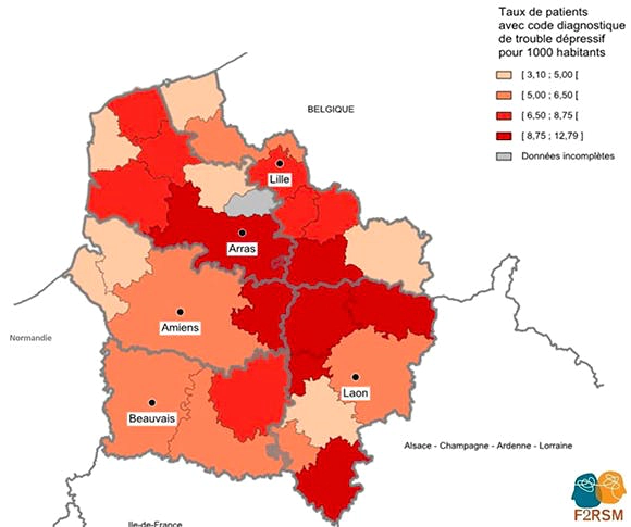 Carte dépression HdF